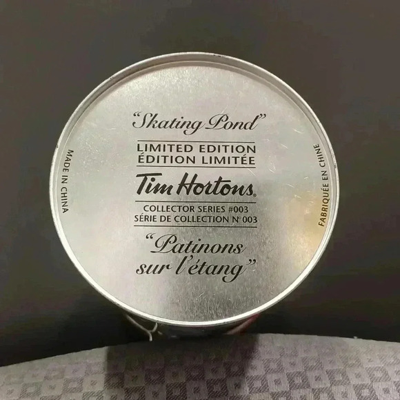 Tim Hortons Coffee Tin Limited Ed #003 Skating Pond & 40 Years of Friendship Mug - Picture 11 of 13
